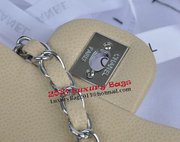 Chanel mini Classic Flap Bag Apricot Cannage Pattern 1115 Silver Chanel mini Classic Flap Bag Apricot Cannage Pattern 1115 Silver