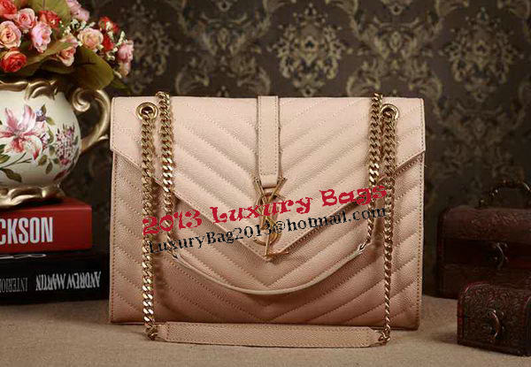 Saint Laurent Classic Monogramme Cannage Pattern Flap Bag Y5480 Apricot Saint Laurent Classic Monogramme Cannage Pattern Flap Bag Y5480 Apricot