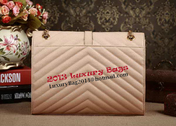 Saint Laurent Classic Monogramme Cannage Pattern Flap Bag Y5480 Apricot Saint Laurent Classic Monogramme Cannage Pattern Flap Bag Y5480 Apricot