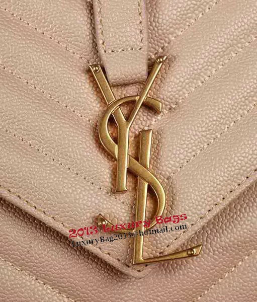 Saint Laurent Classic Monogramme Cannage Pattern Flap Bag Y5480 Apricot Saint Laurent Classic Monogramme Cannage Pattern Flap Bag Y5480 Apricot