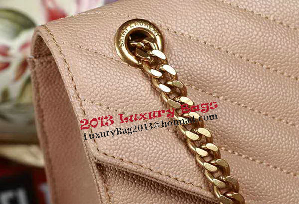 Saint Laurent Classic Monogramme Cannage Pattern Flap Bag Y5480 Apricot Saint Laurent Classic Monogramme Cannage Pattern Flap Bag Y5480 Apricot