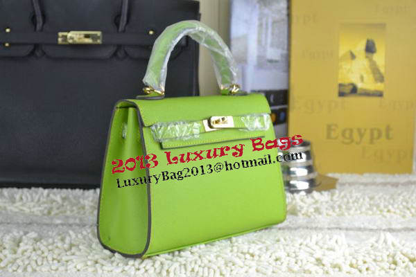 Hermes Kelly 22cm Tote Bag Calfskin Leather Green Hermes Kelly 22cm Tote Bag Calfskin Leather Green