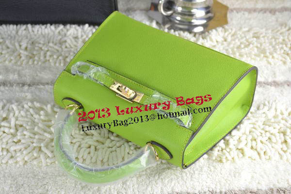 Hermes Kelly 22cm Tote Bag Calfskin Leather Green Hermes Kelly 22cm Tote Bag Calfskin Leather Green