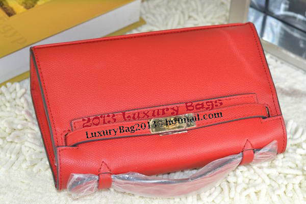 Hermes MINI Kelly 22cm Tote Bag Calfskin Leather Red Hermes MINI Kelly 22cm Tote Bag Calfskin Leather Red
