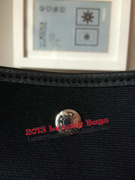Hermes Garden Party 36CM Bag Canvas Leather H11M Black Hermes Garden Party 36CM Bag Canvas Leather H11M Black