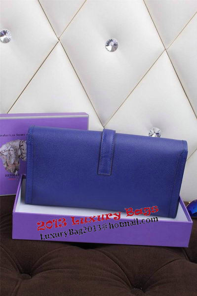 Hermes Jige Clutch Bag Calfskin Leather H258 Royal Hermes Jige Clutch Bag Calfskin Leather H258 Royal