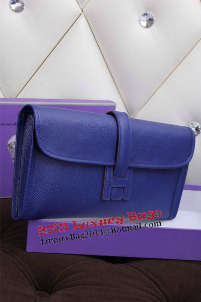 Hermes Jige Clutch Bag Calfskin Leather H258 Royal Hermes Jige Clutch Bag Calfskin Leather H258 Royal