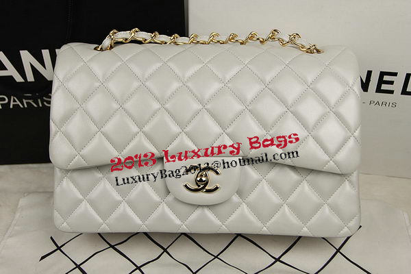 Chanel Classic Flap Bag OffWhite Original Leather CF1113 Gold Chanel Classic Flap Bag OffWhite Original Leather CF1113 Gold