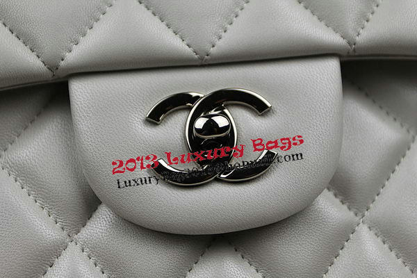 Chanel Classic Flap Bag OffWhite Original Leather CF1113 Silver Chanel Classic Flap Bag OffWhite Original Leather CF1113 Silver