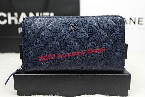 Chanel Matelasse Zip Around Wallet Cannage Pattern A50097 Royal Chanel Matelasse Zip Around Wallet Cannage Pattern A50097 Royal