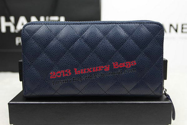 Chanel Matelasse Zip Around Wallet Cannage Pattern A50097 Royal Chanel Matelasse Zip Around Wallet Cannage Pattern A50097 Royal