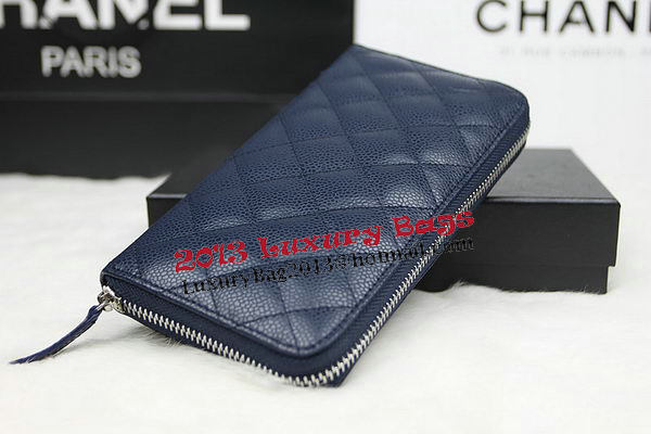 Chanel Matelasse Zip Around Wallet Cannage Pattern A50097 Royal Chanel Matelasse Zip Around Wallet Cannage Pattern A50097 Royal