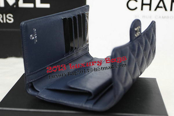 Chanel Tri-Fold Wallet Original Cannage Pattern Leather CHA31506 Royal Chanel Tri-Fold Wallet Original Cannage Pattern Leather CHA31506 Royal