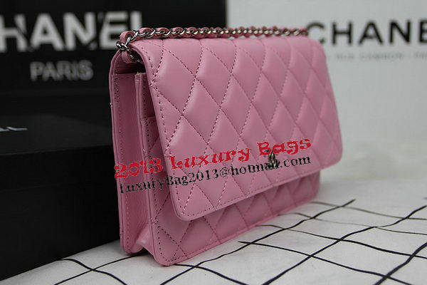Chanel mini Flap Bag CHA33814 Pink Original Sheepskin Leather Silver Chanel mini Flap Bag CHA33814 Pink Original Sheepskin Leather Silver