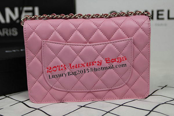 Chanel mini Flap Bag CHA33814 Pink Original Sheepskin Leather Silver Chanel mini Flap Bag CHA33814 Pink Original Sheepskin Leather Silver