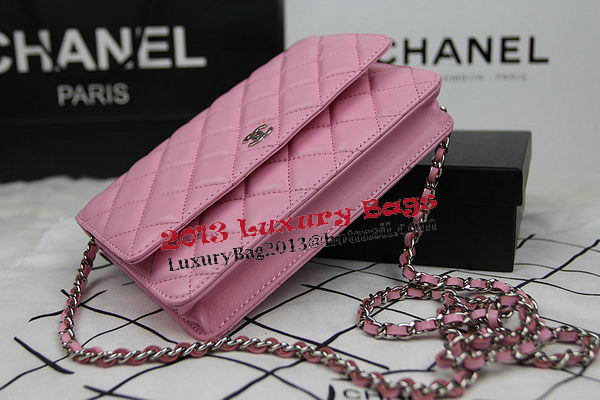 Chanel mini Flap Bag CHA33814 Pink Original Sheepskin Leather Silver Chanel mini Flap Bag CHA33814 Pink Original Sheepskin Leather Silver