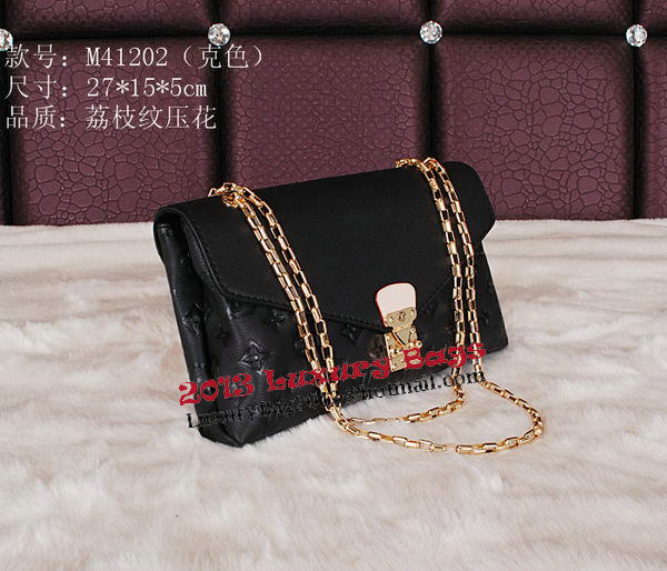Louis Vuitton Monogram Empreinte Pallas Chain Bag M41202 Black Louis Vuitton Monogram Empreinte Pallas Chain Bag M41202 Black