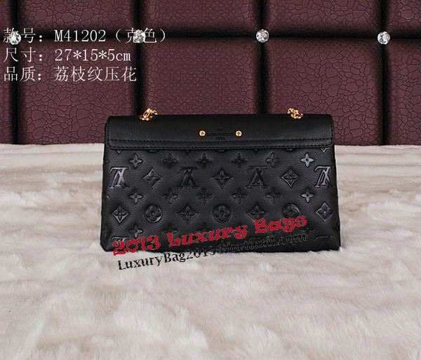 Louis Vuitton Monogram Empreinte Pallas Chain Bag M41202 Black Louis Vuitton Monogram Empreinte Pallas Chain Bag M41202 Black