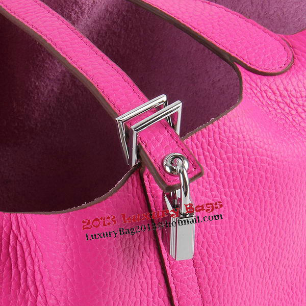Hermes Picotin Lock PM Bag in Clemence Leather H8615 Rose
