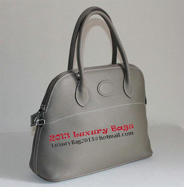 Hermes Bolide 37CM Calfskin Leather Tote Bags H509084 Grey Hermes Bolide 37CM Calfskin Leather Tote Bags H509084 Grey