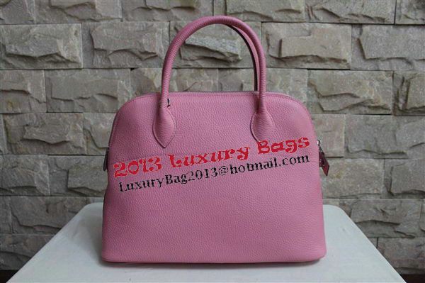Hermes Bolide 37CM Calfskin Leather Tote Bags H509084 Pink Hermes Bolide 37CM Calfskin Leather Tote Bags H509084 Pink