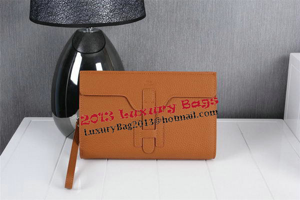 Hermes Jige Clutch Bag Calfskin Leather HQ8059 Wheat Hermes Jige Clutch Bag Calfskin Leather HQ8059 Wheat
