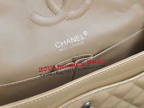 Chanel 2.55 Series Bag Apricot Sheepskin Leather CHA1112 Silver Chanel 2.55 Series Bag Apricot Sheepskin Leather CHA1112 Silver