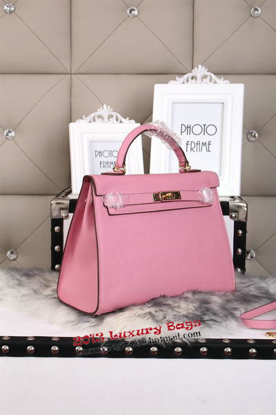 Hermes Kelly 32cm Shoulder Bags Grained Leather Pink Hermes Kelly 32cm Shoulder Bags Grained Leather Pink