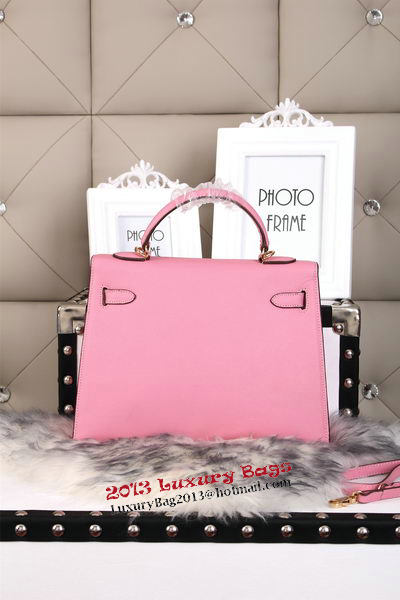 Hermes Kelly 32cm Shoulder Bags Grained Leather Pink Hermes Kelly 32cm Shoulder Bags Grained Leather Pink