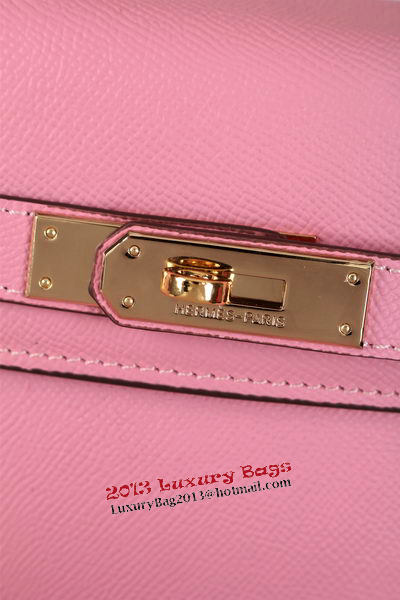 Hermes Kelly 32cm Shoulder Bags Grained Leather Pink Hermes Kelly 32cm Shoulder Bags Grained Leather Pink