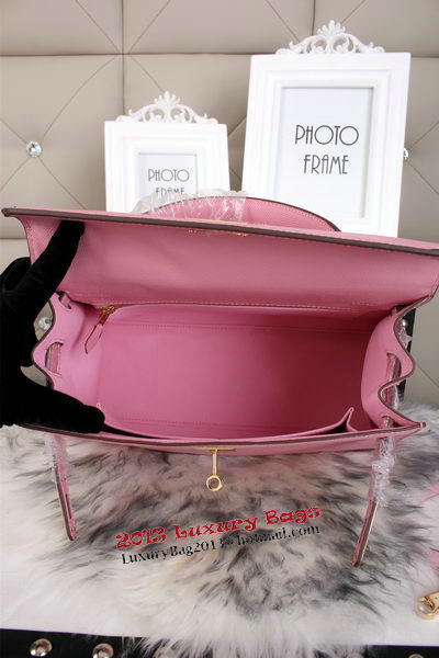 Hermes Kelly 32cm Shoulder Bags Grained Leather Pink Hermes Kelly 32cm Shoulder Bags Grained Leather Pink