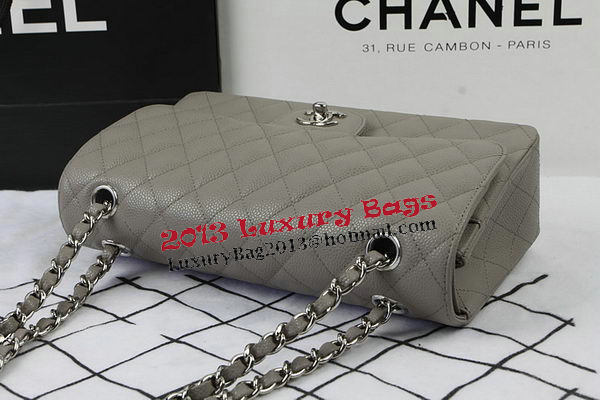 Chanel 2.55 Series Bags Grey Cannage Pattern Leather CFA1112 Silver Chanel 2.55 Series Bags Grey Cannage Pattern Leather CFA1112 Silver