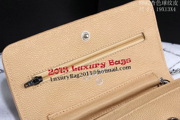 Chanel Cannage Pattern Leather Flap Shoulder Bag A8892 Apricot Chanel Cannage Pattern Leather Flap Shoulder Bag A8892 Apricot