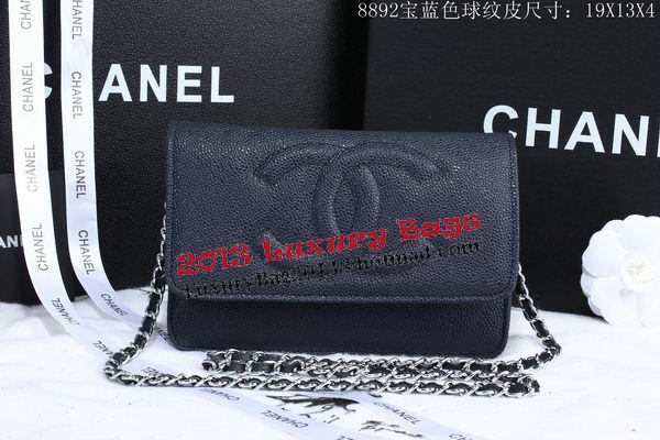 Chanel Cannage Pattern Leather Flap Shoulder Bag A8892 Royal Chanel Cannage Pattern Leather Flap Shoulder Bag A8892 Royal
