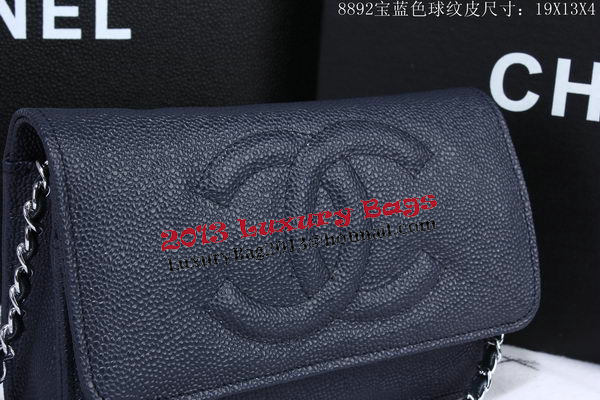 Chanel Cannage Pattern Leather Flap Shoulder Bag A8892 Royal Chanel Cannage Pattern Leather Flap Shoulder Bag A8892 Royal