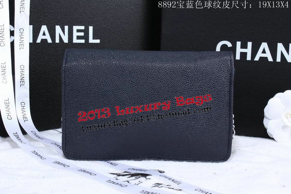 Chanel Cannage Pattern Leather Flap Shoulder Bag A8892 Royal Chanel Cannage Pattern Leather Flap Shoulder Bag A8892 Royal
