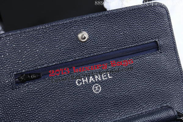 Chanel Cannage Pattern Leather Flap Shoulder Bag A8892 Royal Chanel Cannage Pattern Leather Flap Shoulder Bag A8892 Royal