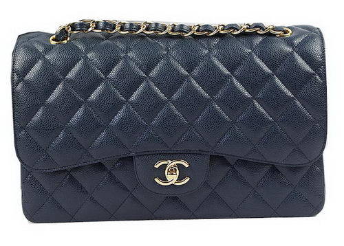 Chanel Classic Flap Bag Royal Cannage Pattern CF1113 Gold