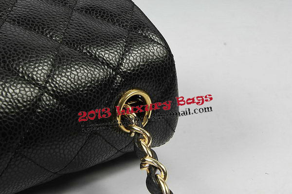 Chanel Classic MINI Flap Bag Black Cannage Pattern CF1119 Gold Chanel Classic MINI Flap Bag Black Cannage Pattern CF1119 Gold
