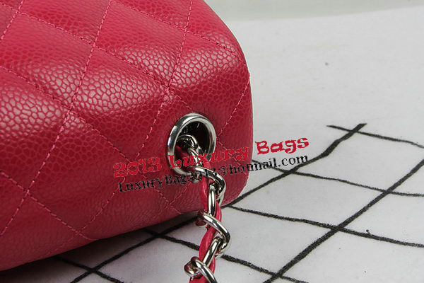 Chanel Classic MINI Flap Bag Rose Cannage Pattern CF1119 Silver Chanel Classic MINI Flap Bag Rose Cannage Pattern CF1119 Silver