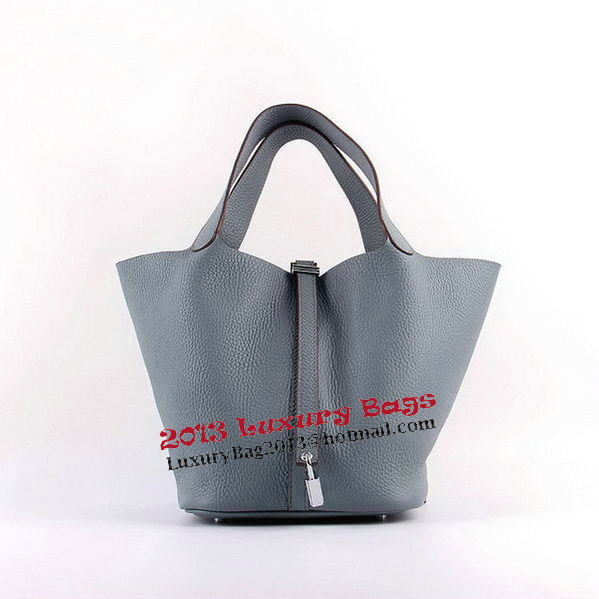 Hermes Picotin Lock MM Bags Clemence Leather H8616 Grey Hermes Picotin Lock MM Bags Clemence Leather H8616 Grey