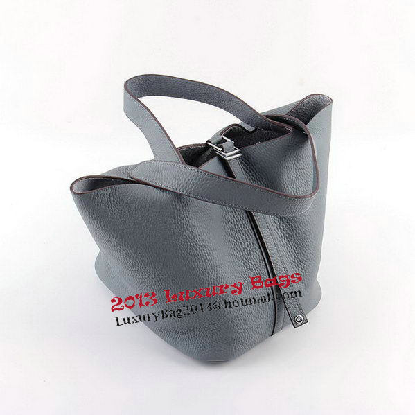 Hermes Picotin Lock MM Bags Clemence Leather H8616 Grey Hermes Picotin Lock MM Bags Clemence Leather H8616 Grey