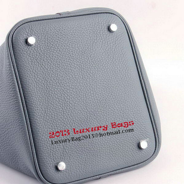 Hermes Picotin Lock MM Bags Clemence Leather H8616 Grey Hermes Picotin Lock MM Bags Clemence Leather H8616 Grey