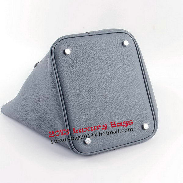 Hermes Picotin Lock PM Bags Clemence Leather H8615 Grey Hermes Picotin Lock PM Bags Clemence Leather H8615 Grey