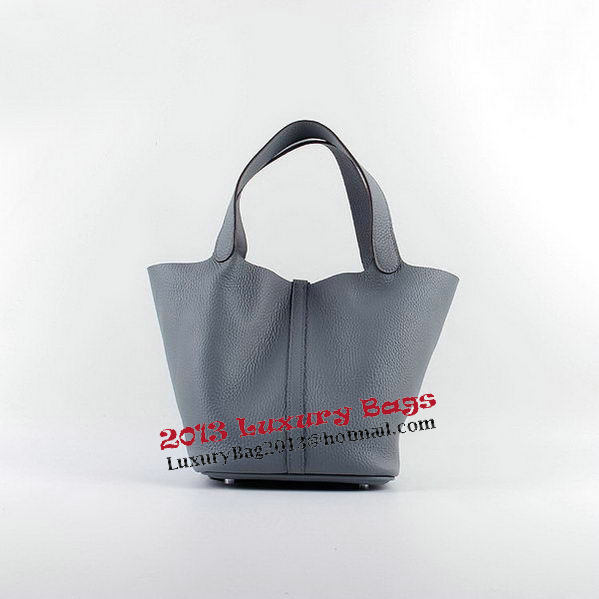 Hermes Picotin Lock PM Bags Clemence Leather H8615 Grey Hermes Picotin Lock PM Bags Clemence Leather H8615 Grey