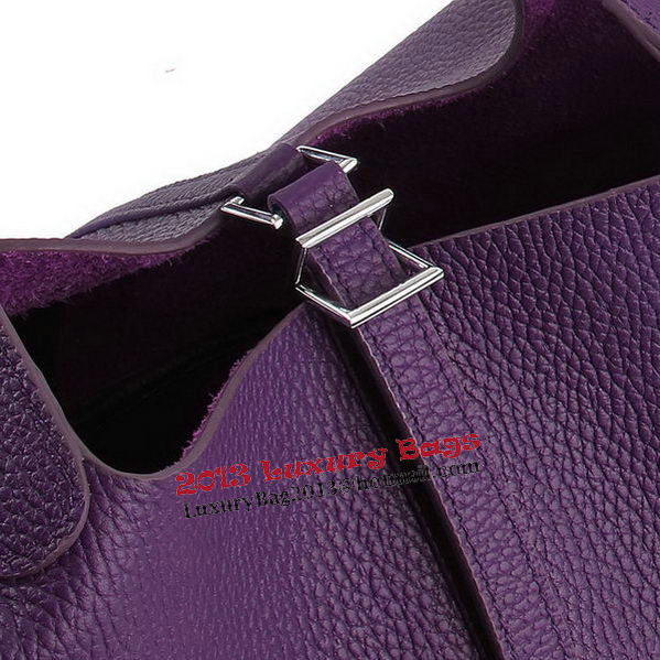 Hermes Picotin Lock PM Bags Clemence Leather H8615 Purple Hermes Picotin Lock PM Bags Clemence Leather H8615 Purple