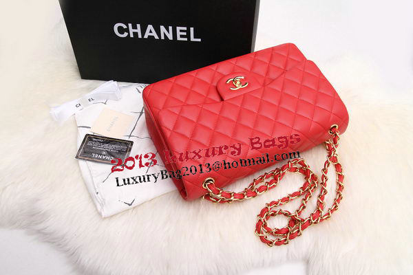 Chanel Jumbo Double Flaps Bags Original Lambskin Leather A36097 Red Chanel Jumbo Double Flaps Bags Original Lambskin Leather A36097 Red