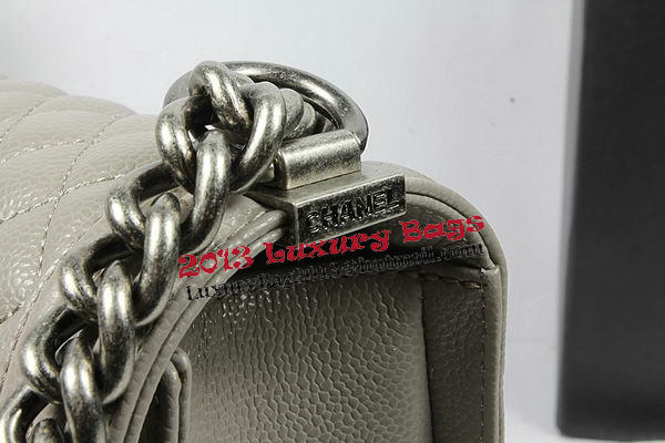 Boy Chanel Flap Shoulder Bag Original Cannage Pattern A67087 Grey Boy Chanel Flap Shoulder Bag Original Cannage Pattern A67087 Grey