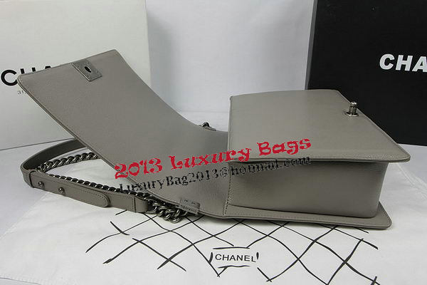 Boy Chanel Flap Shoulder Bag Original Cannage Pattern A67087 Grey Boy Chanel Flap Shoulder Bag Original Cannage Pattern A67087 Grey