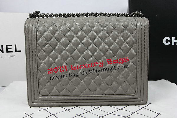 Boy Chanel Flap Shoulder Bag Original Cannage Pattern A67087 Grey Boy Chanel Flap Shoulder Bag Original Cannage Pattern A67087 Grey